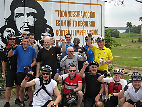 Cyclists on the 2010 trip